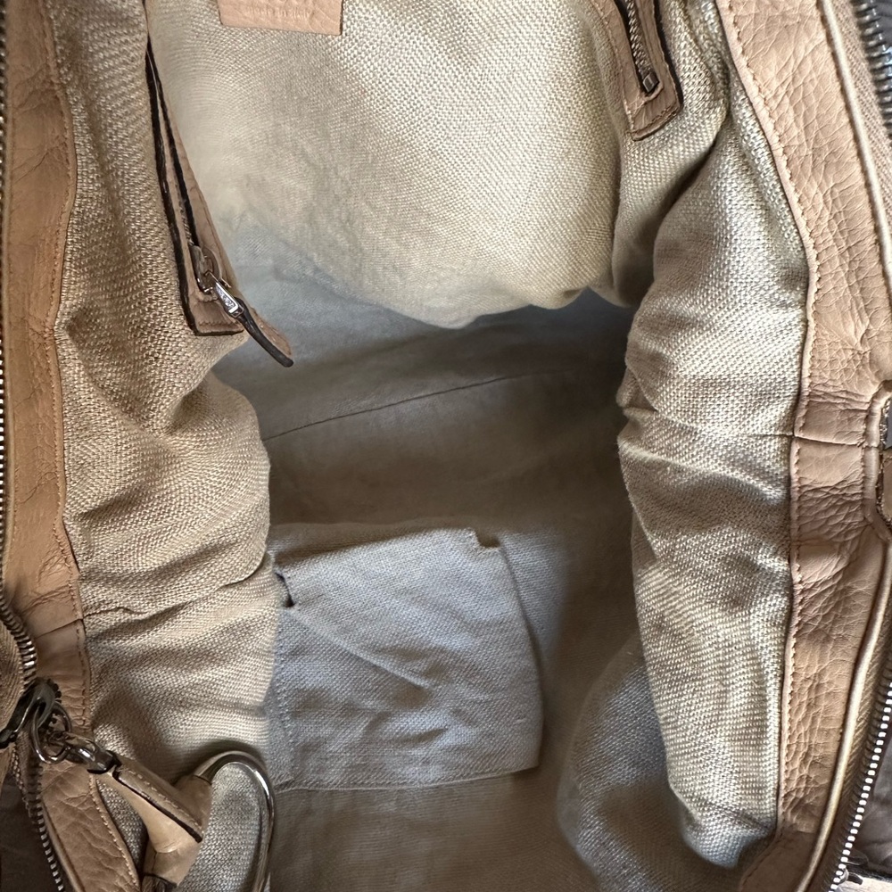 Gucci Beige Monogram Canvas Tote with Cream Leather Trim - Picture 10 of 10